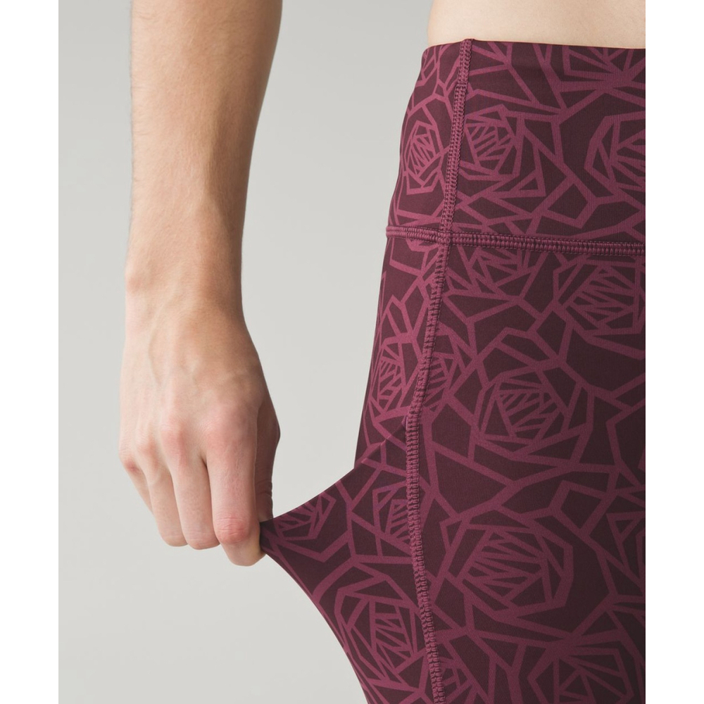 LULULEMON High Times Pants Leggings FULLUX Posey Burgundy Rose | WOMENS SIZE 8 M - Picture 2 of 8
